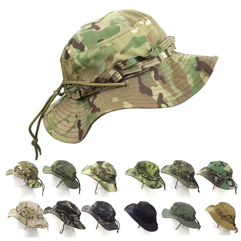 Boonie Hat Tactical - Cappello da pescatore mimetico per esterni,