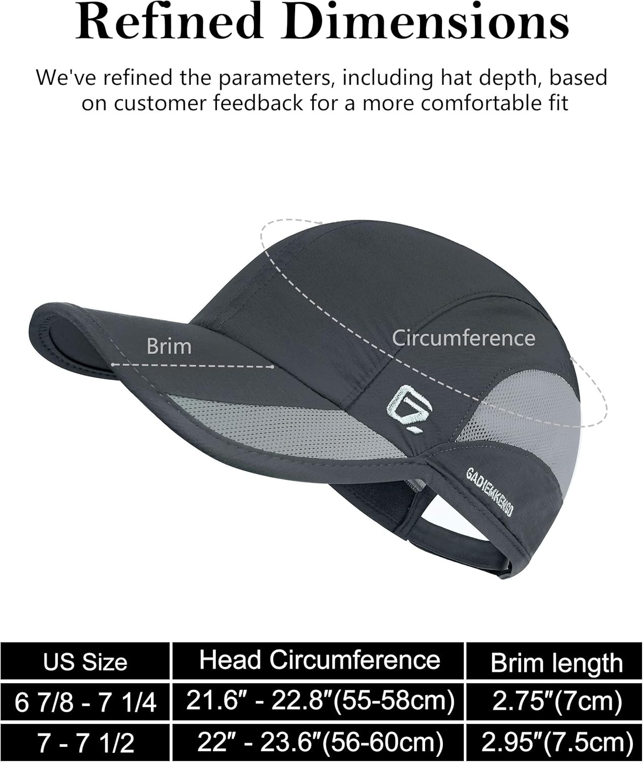 GADIEMKENSD Cappello da corsa  - Running Cap Lightweight recensione e prezzo